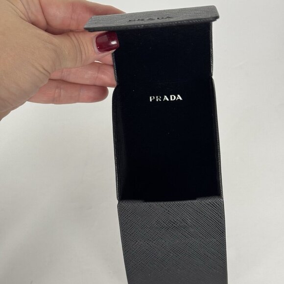 Prada SPR 09V Sunglasses 1AB-5S0 Black Gray Lenses Size 56 Authentic Gold - Picture 2 of 12